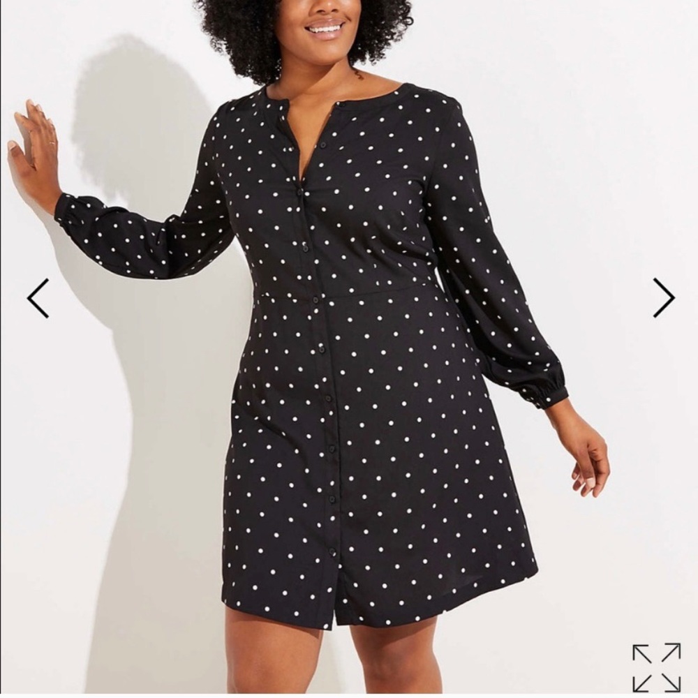 LOFT polka dot dress